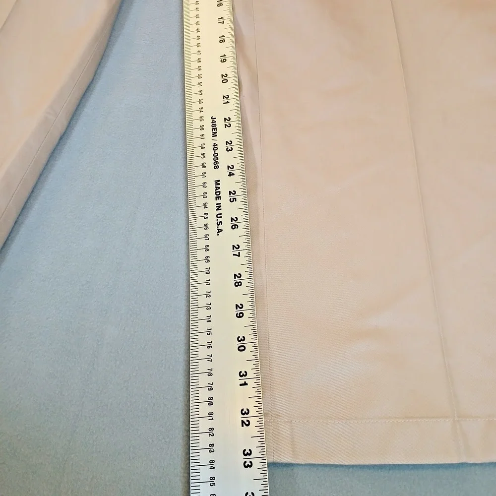NEW Jos A Bank Mens Traveler Twill Khaki Pants 46x34 Flat Front Cotton $115